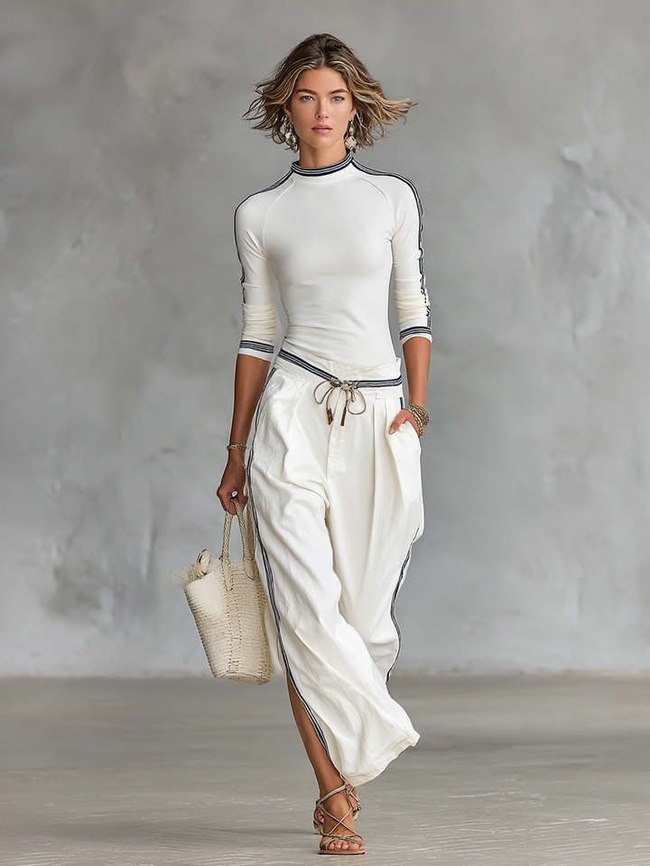 Sports Set Loose Trousers with Drawstring