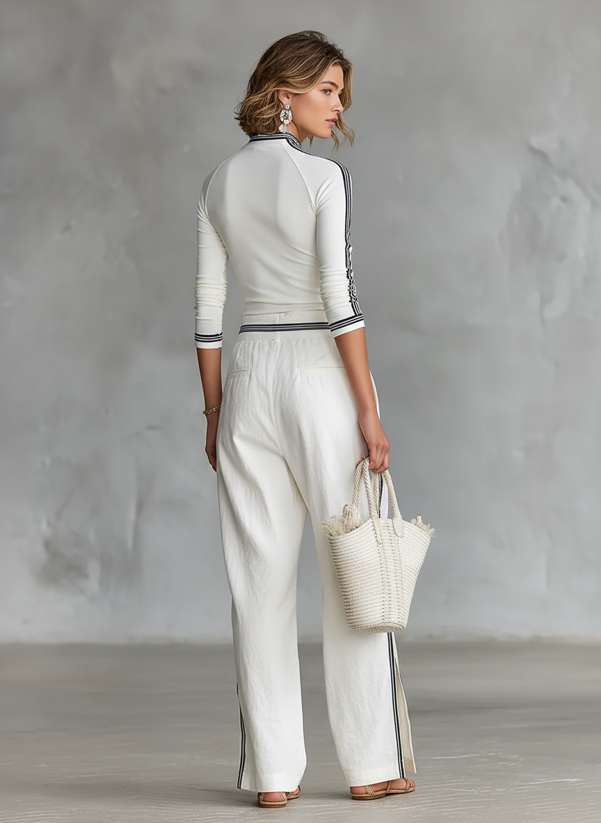 Sports Set Loose Trousers with Drawstring